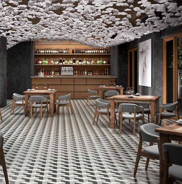 Neslidžios keraminės grindų plytelės viešbučiams kavinėms restoranams biurams namams aparici venezia